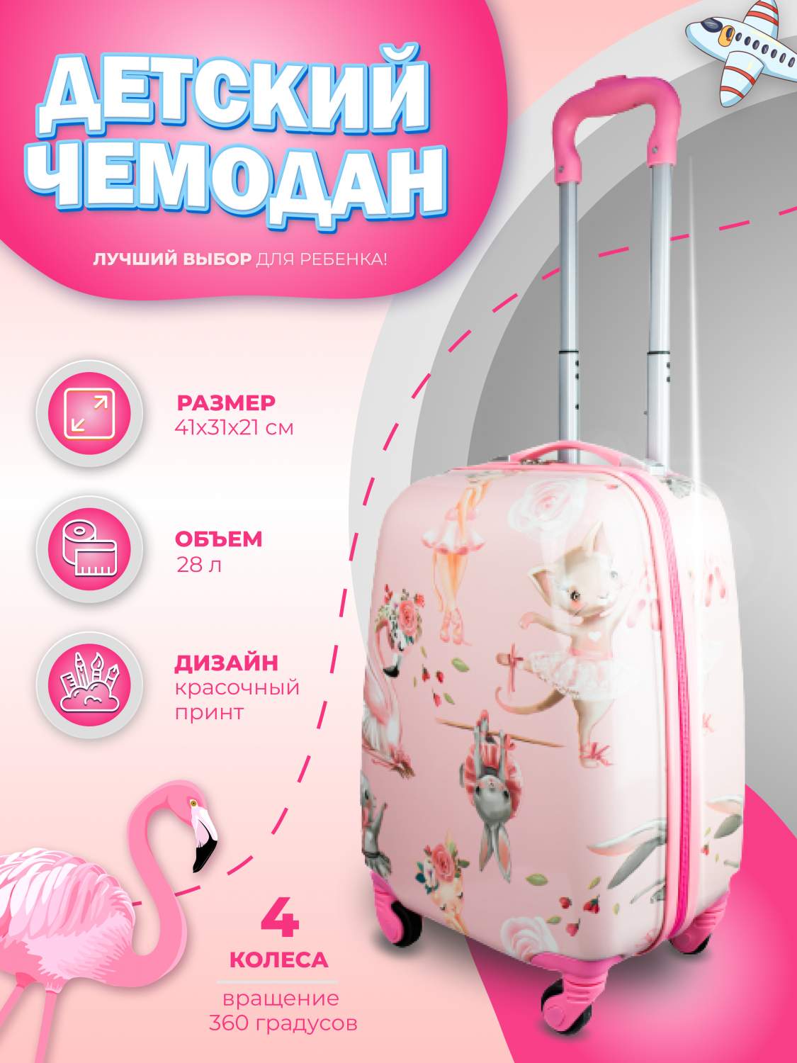 Детские чемоданы PROFFI - купить детский чемодан PROFFI, цены на Мегамаркет