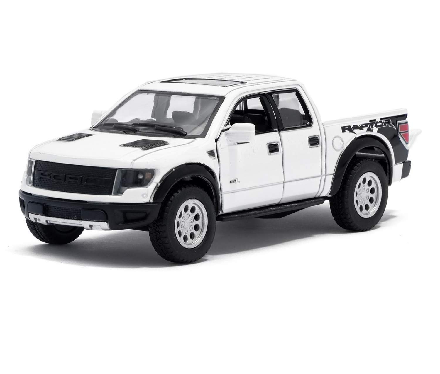 Машина металлическая Ford F-150 SVT Raptor SuperCrew, 1:46, Kinsmart  2926599 – купить в Москве, цены в интернет-магазинах на Мегамаркет