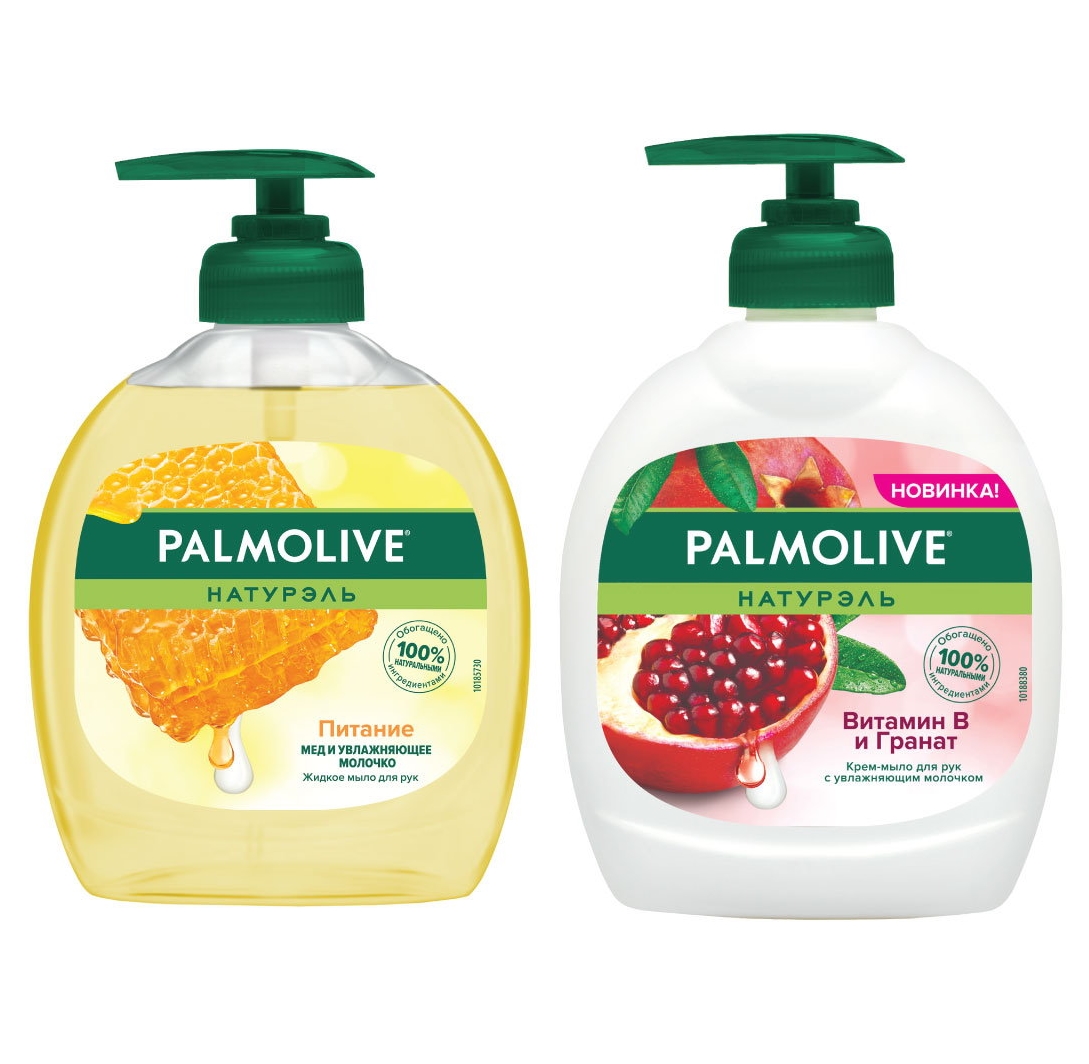 Купить набор Жидкого мыла для рук Palmolive Мед и Увлажняющее молочко + с  Витамином B и Гранатом, цены на Мегамаркет | Артикул: 600011996254