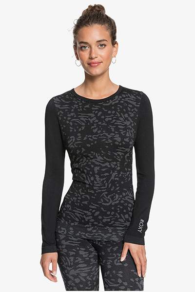 Термолонгслив Roxy Make My Way, black, M - купить в Москве, цены наМегамаркет
