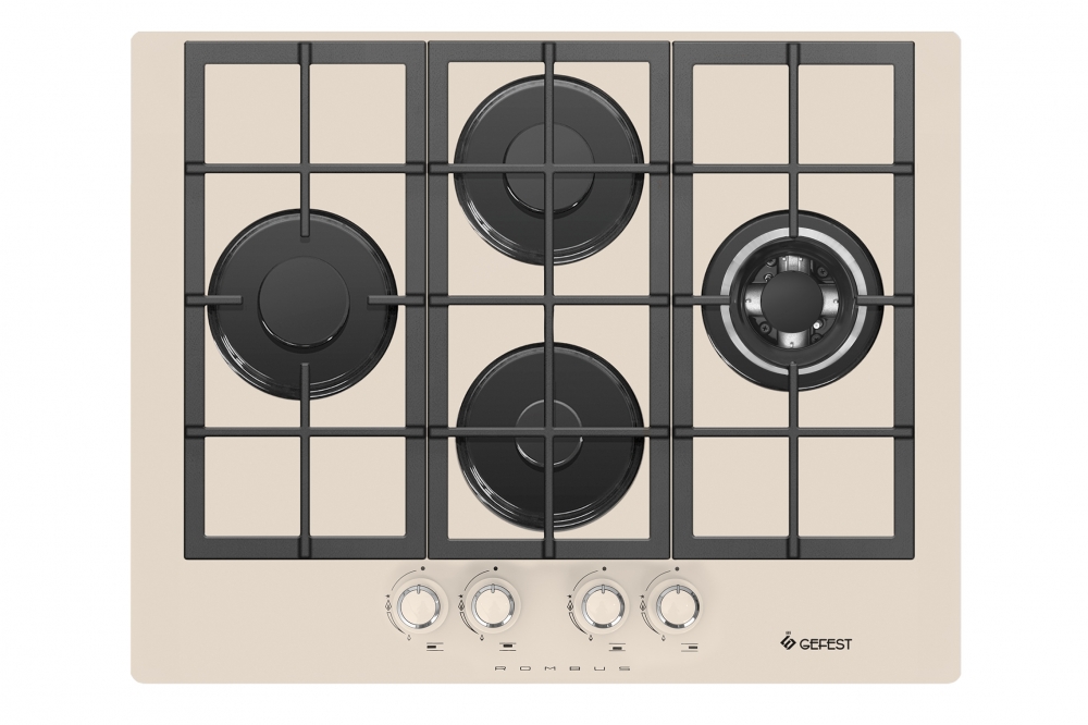 Газовые панели встраиваемые для кухни 4 конфорки гефест