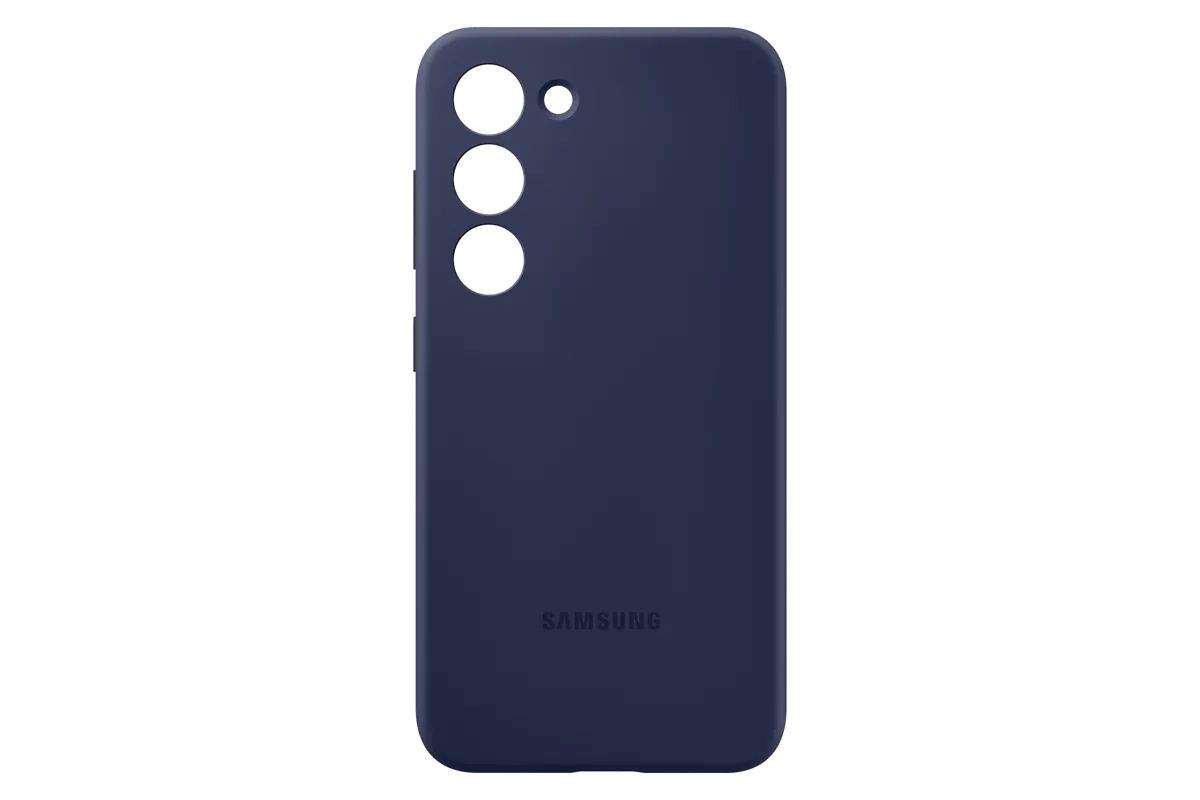 Чехол Samsung Silicone Cover S23, Тёмно-синий, купить в Москве, цены в  интернет-магазинах на Мегамаркет