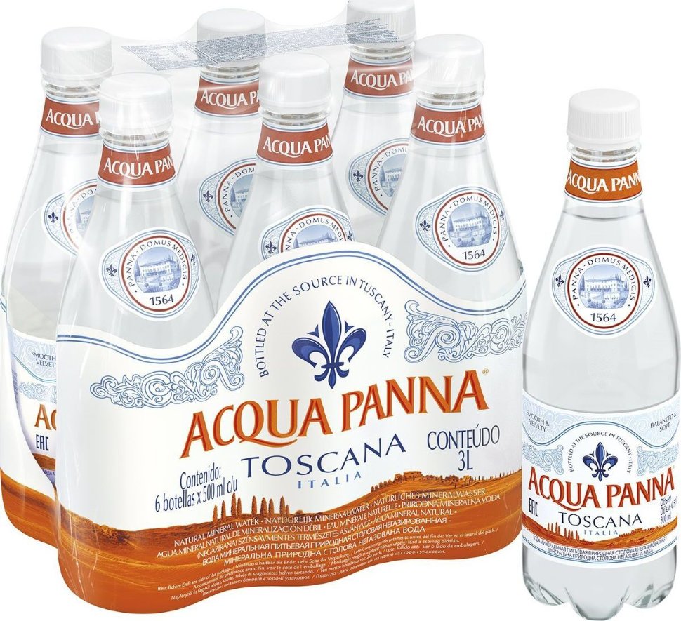 Купить вода питьевая Acqua Panna негазированная 0.5 л пластик 24 шт ...