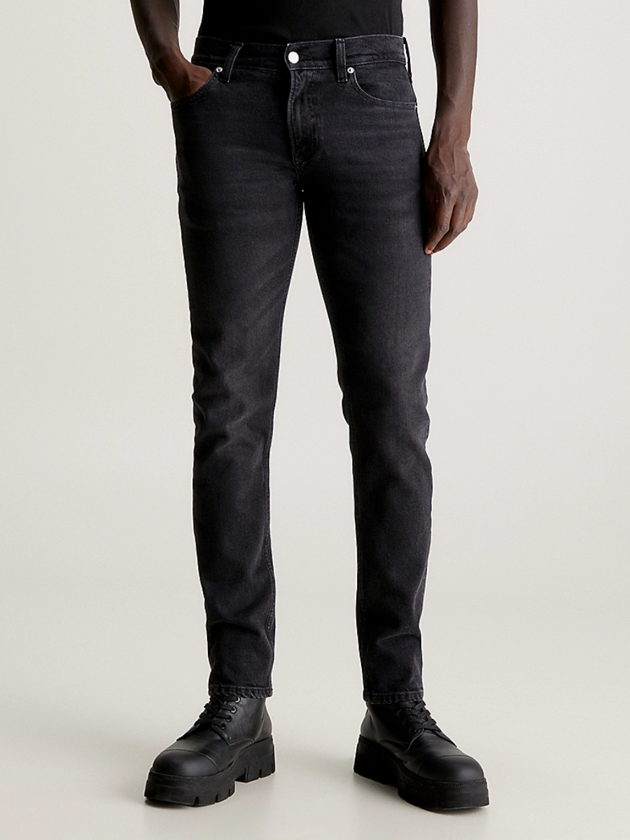 Calvin klein slim shop straight black jeans