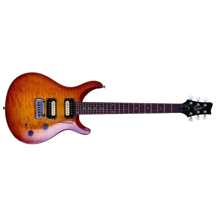 ギター TOKAI LG 50Q Tokai LG50Q Electric Guitar in Quilted Sunburst | R and T Music