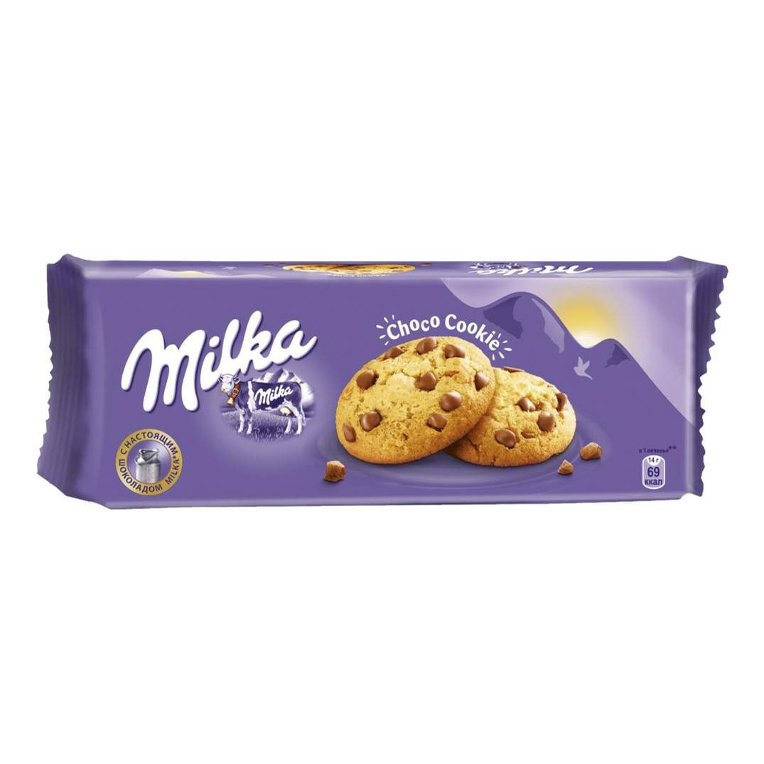 Купить печенье Milka Choco Cookie песочное с кусочками молочного шоколада  168 г, цены на Мегамаркет | Артикул: 100030324290