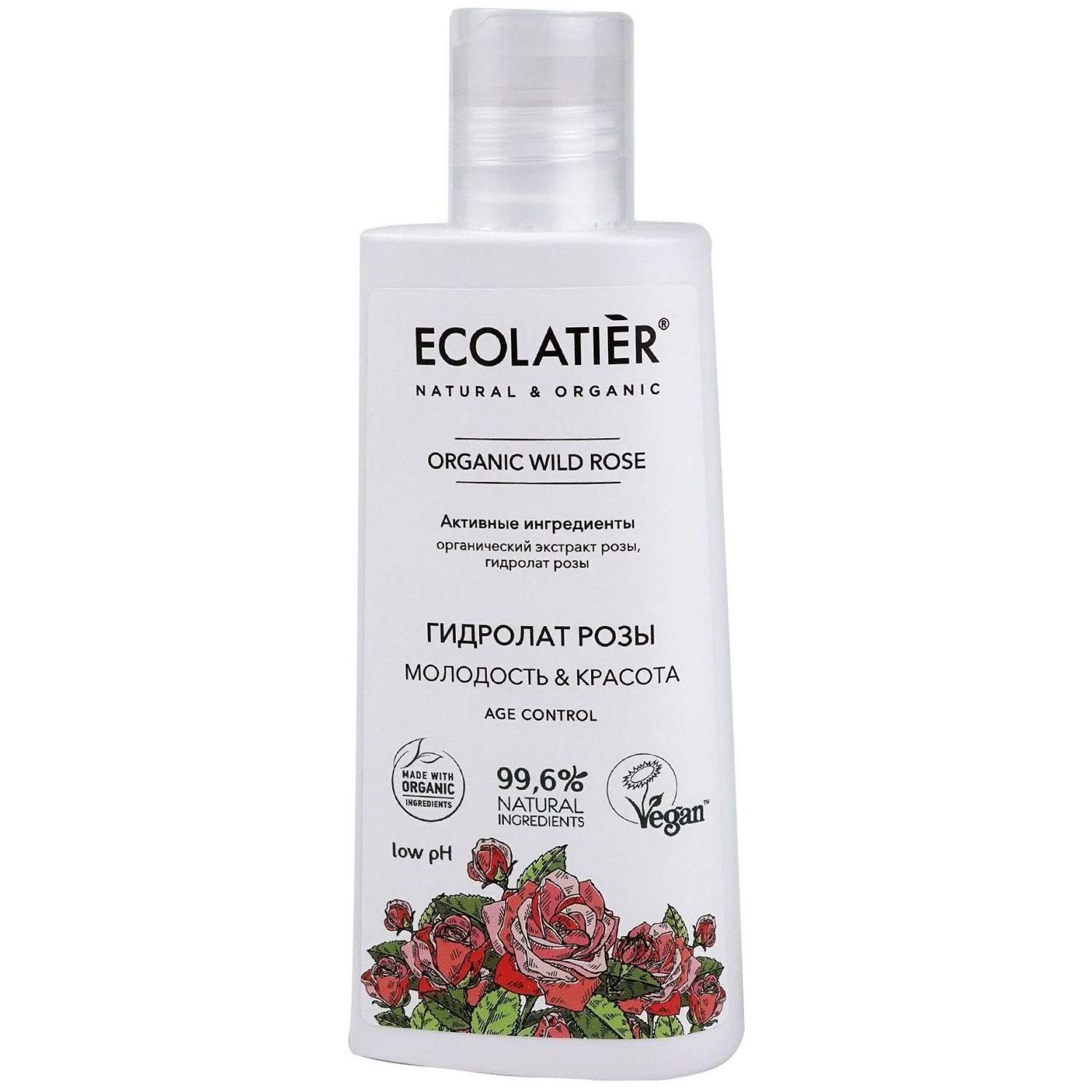 Гидролат для лица Ecolatier Organic Wild Rose экстракт розы 150 мл - отзывы  покупателей на Мегамаркет | гидролаты для лица