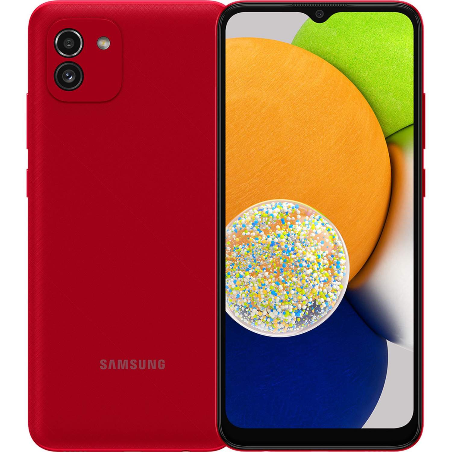 Смартфон Samsung Galaxy A03 4/64GB Red (SM-A035FZRGSKZ) - отзывы  покупателей на Мегамаркет