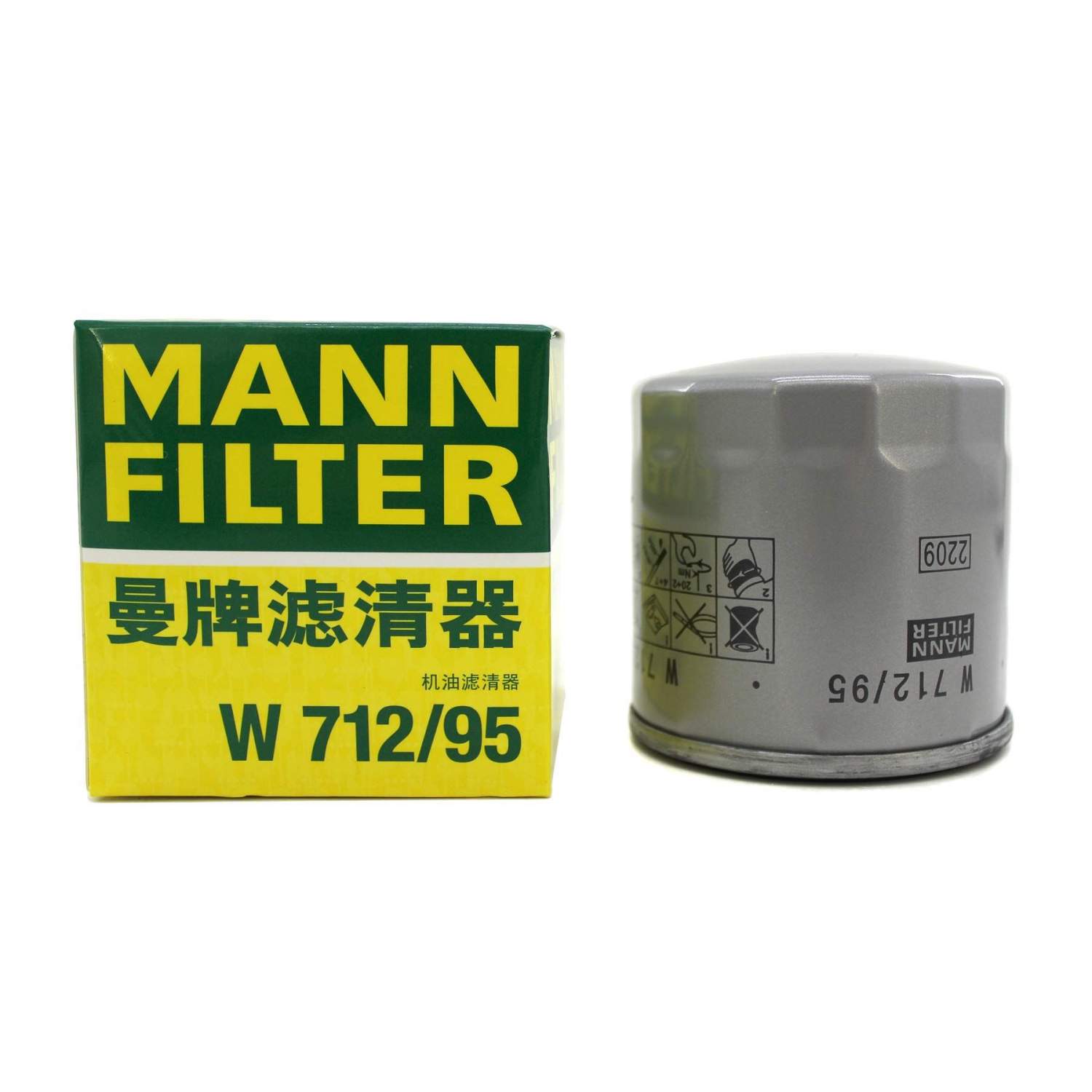 Купить фильтр масляный MANN-FILTER W712/95, цены на Мегамаркет | Артикул:  100022854000