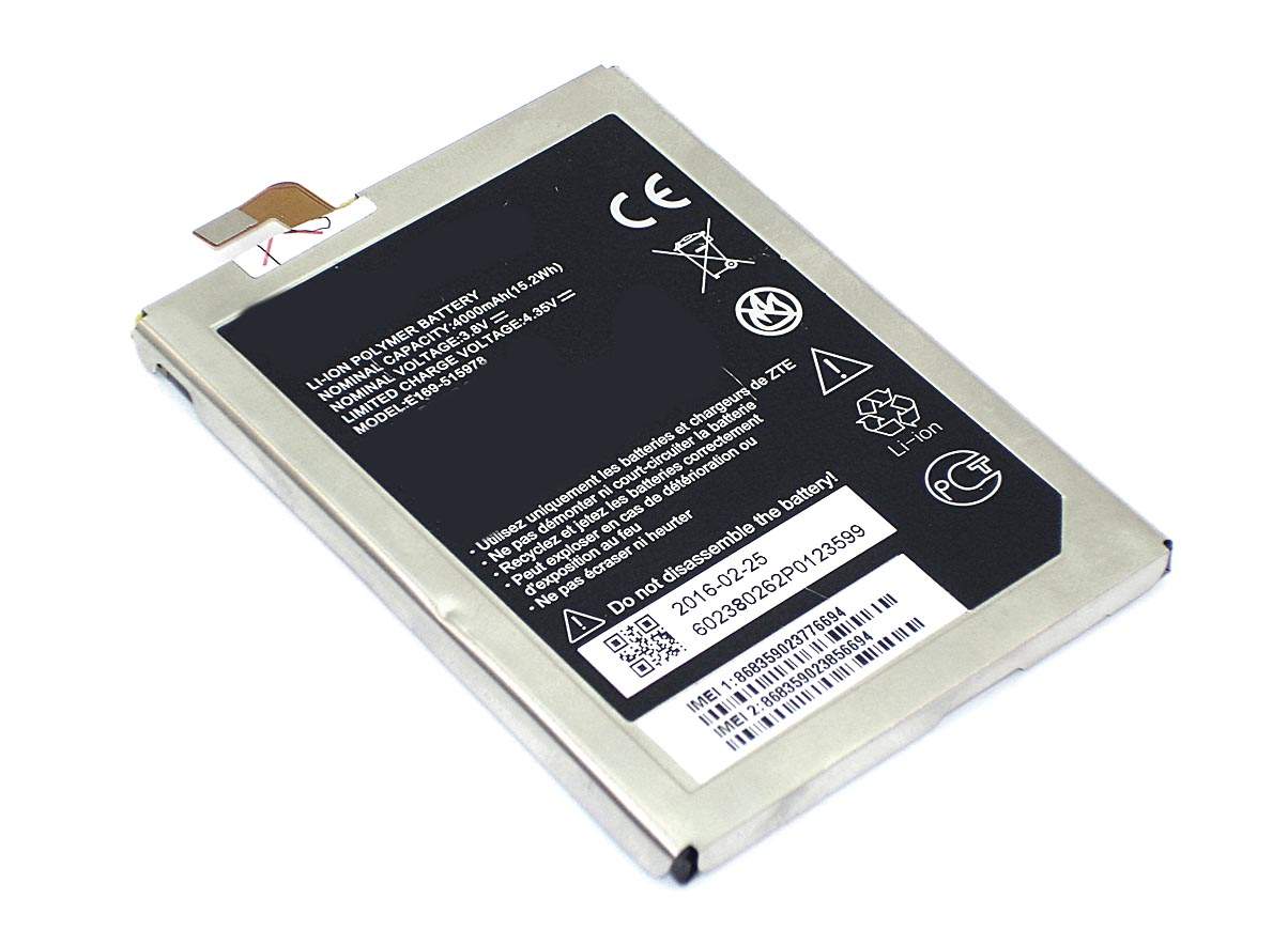 Аккумуляторная батарея E169-515978 для ZTE Blade A452, X3 3.8V 4000mAh,  купить в Москве, цены в интернет-магазинах на Мегамаркет