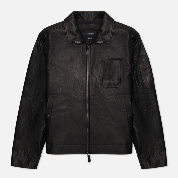 Мужская демисезонная куртка EASTLOGUE French Airforce Leather чёрный, Размер M - купить в Москве, цены на Мегамаркет