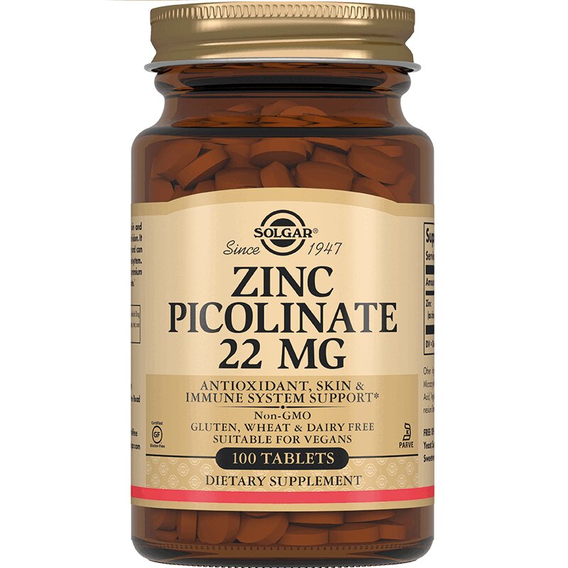 Цинк Solgar Zinc Picolinate 22 мг таблетки 100 шт. - купить в Москве ...