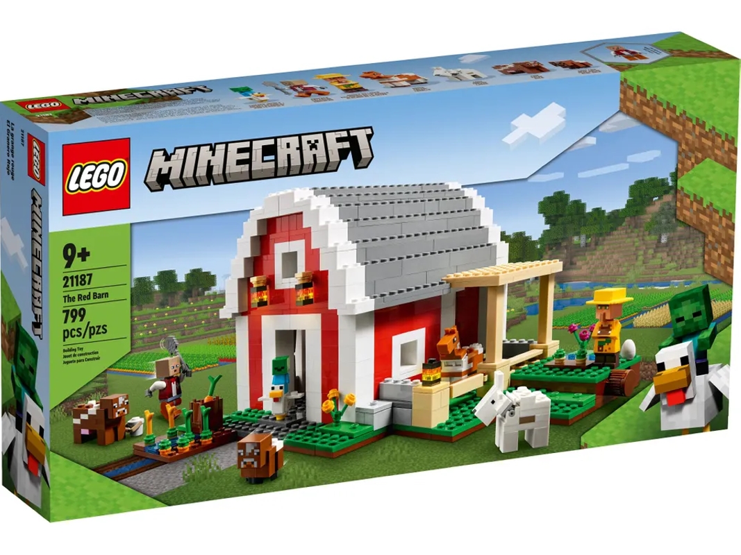 Конструктор LEGO Minecraft 21187 Красный амбар, 799 деталей – купить в  Москве, цены в интернет-магазинах на Мегамаркет