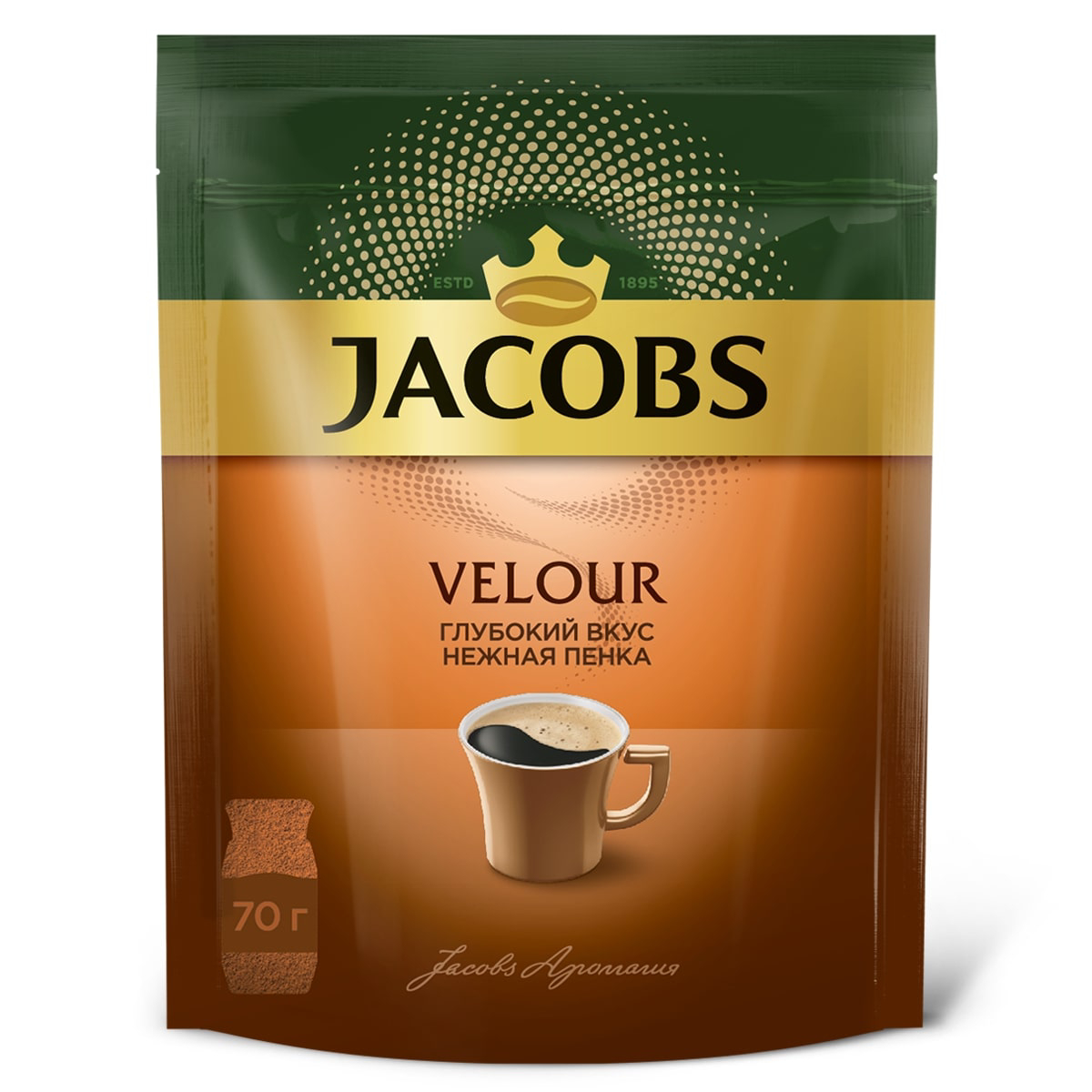 Растворимый кофе Jacobs Monarch Velour, 70 г - отзывы покупателей на  маркетплейсе Мегамаркет | Артикул: 100023256536