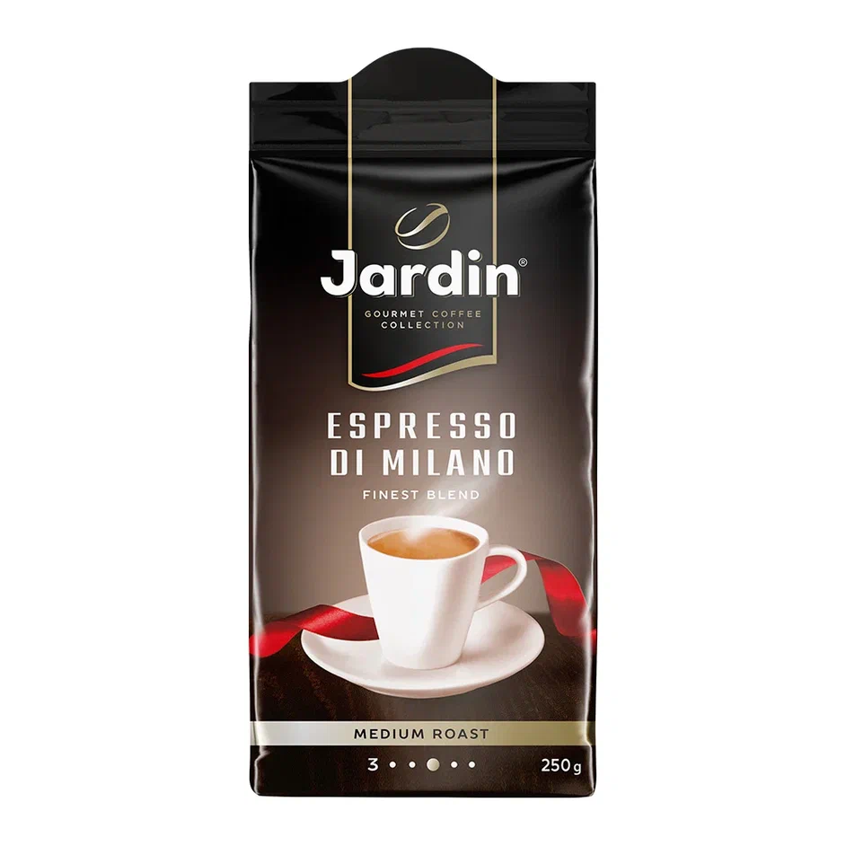 Кофе натуральный Jardin Espresso di Milano молотый, средняя обжарка, 250 г  - отзывы покупателей на маркетплейсе Мегамаркет | Артикул: 100023256543