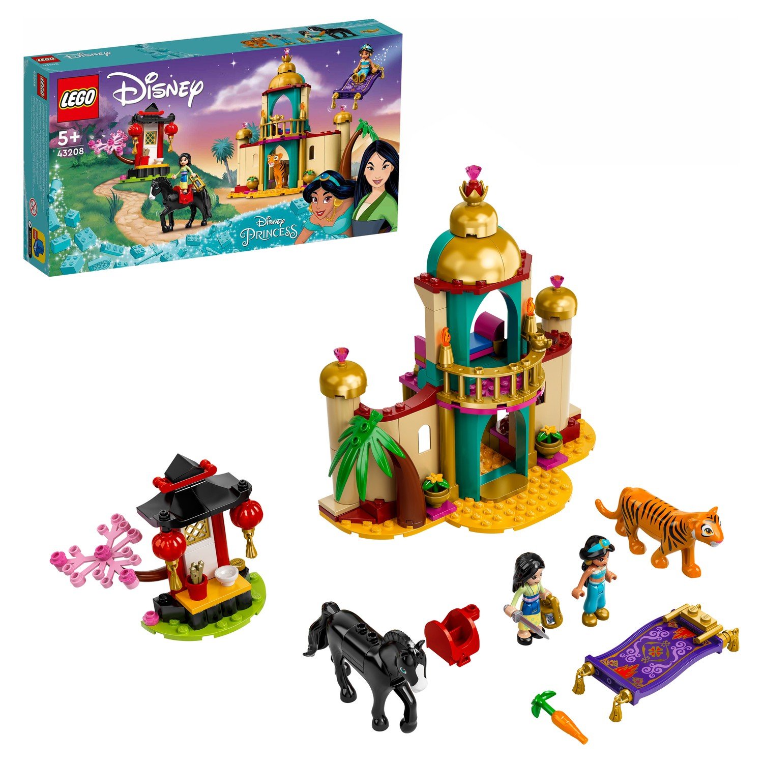 Купить lEGO Disney Princess Приключения Жасмин и Мулан 43208, цены на  Мегамаркет | Артикул: 100030452816