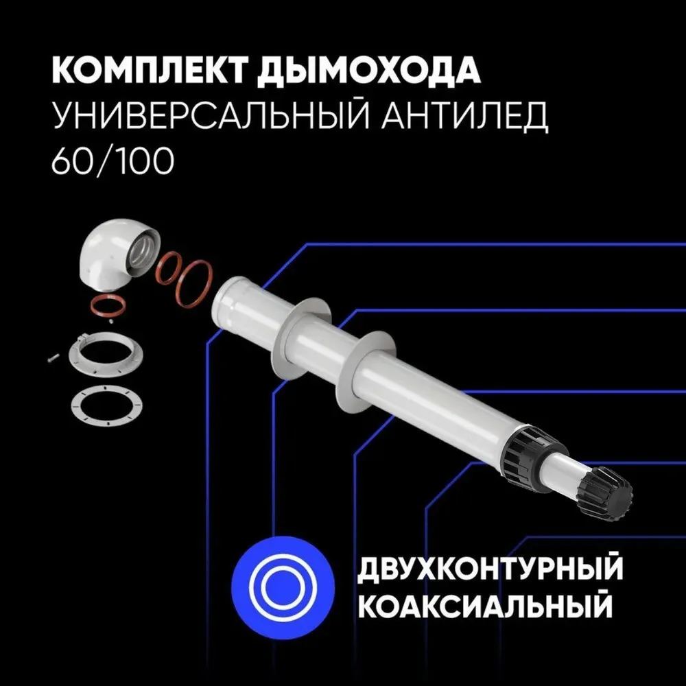 Коаксиальные дымоходы - купить коаксиальные дымоходы, цены на Мегамаркет