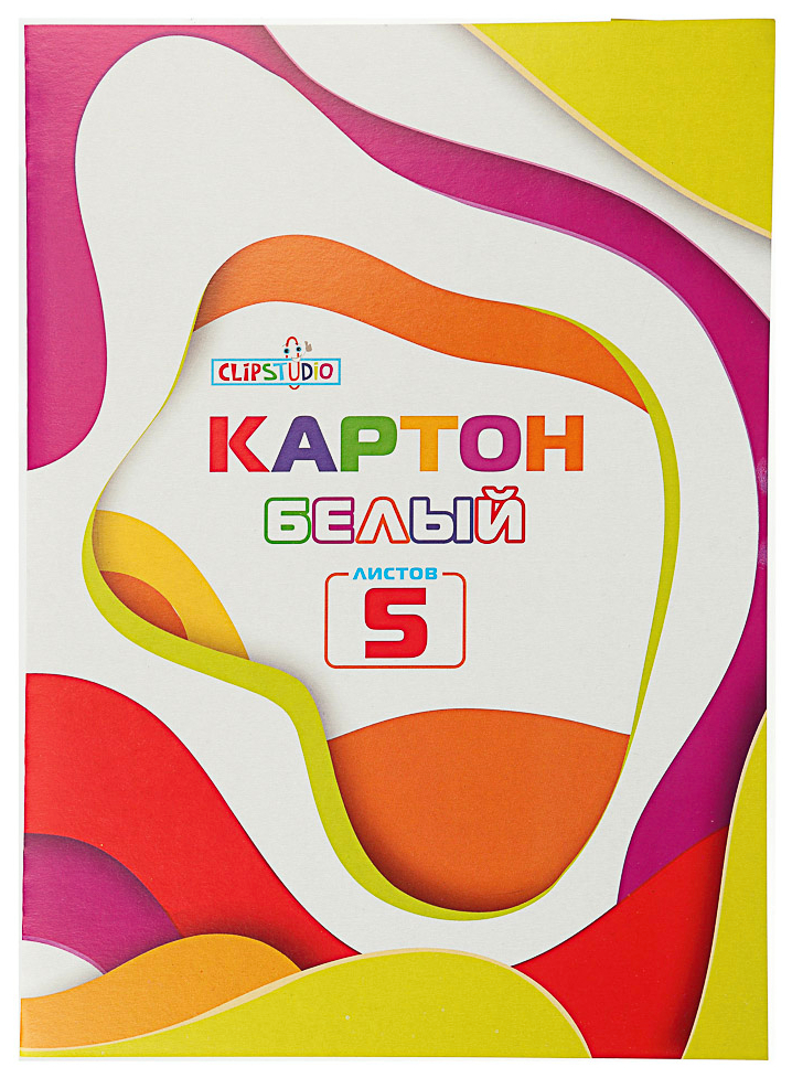 Купить картон белый ClipStudio 5 листов, цены на Мегамаркет Артикул