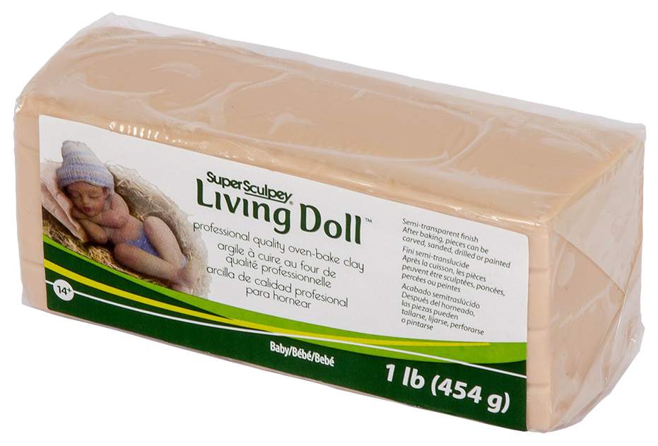 Super Sculpey Living Doll Clay 1 Pound-Baby