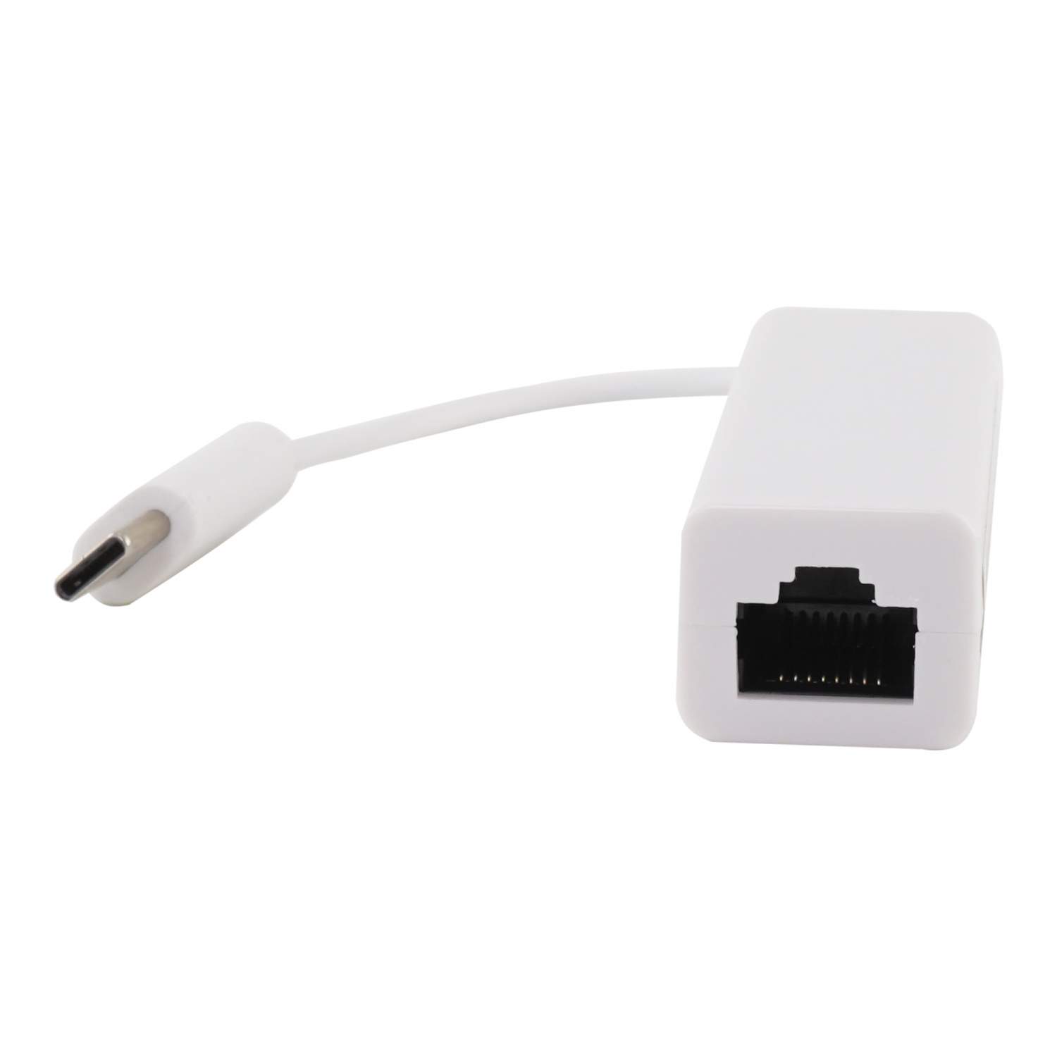 Переходник Type-C - LAN Ethernet RJ45, White 023-9240, купить в Москве,  цены в интернет-магазинах на Мегамаркет