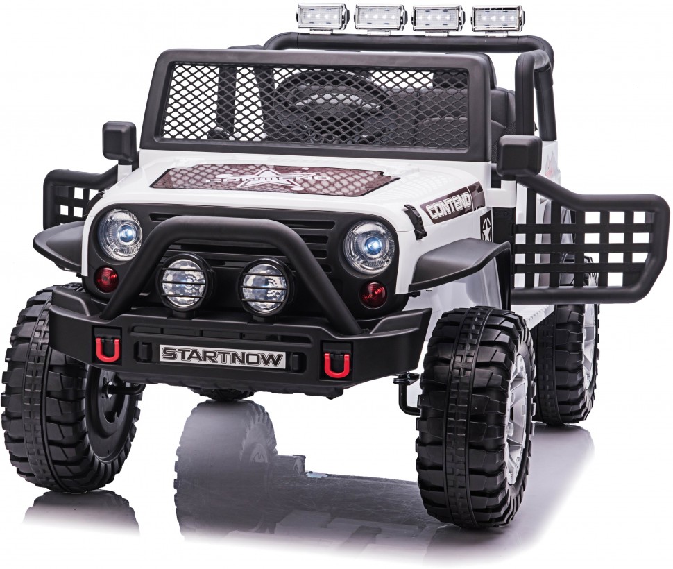 Детский электромобиль джип XMX с полным приводом (белый, EVA, 12V) -  XMX618-4WD-WHITE – купить в Москве, цены в интернет-магазинах на Мегамаркет