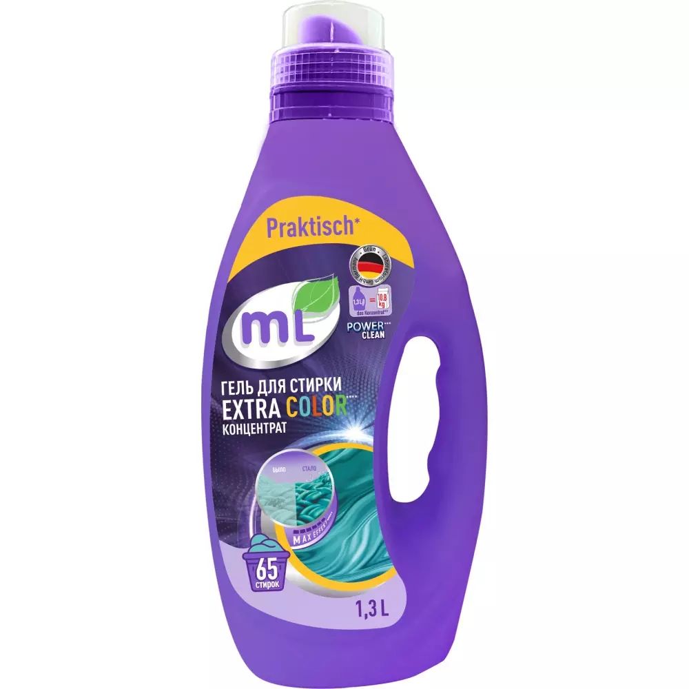 Гель для стирки цветного белья mL EXTRA COLOR 1,3 л - отзывы покупателей на  Мегамаркет | 600009470827