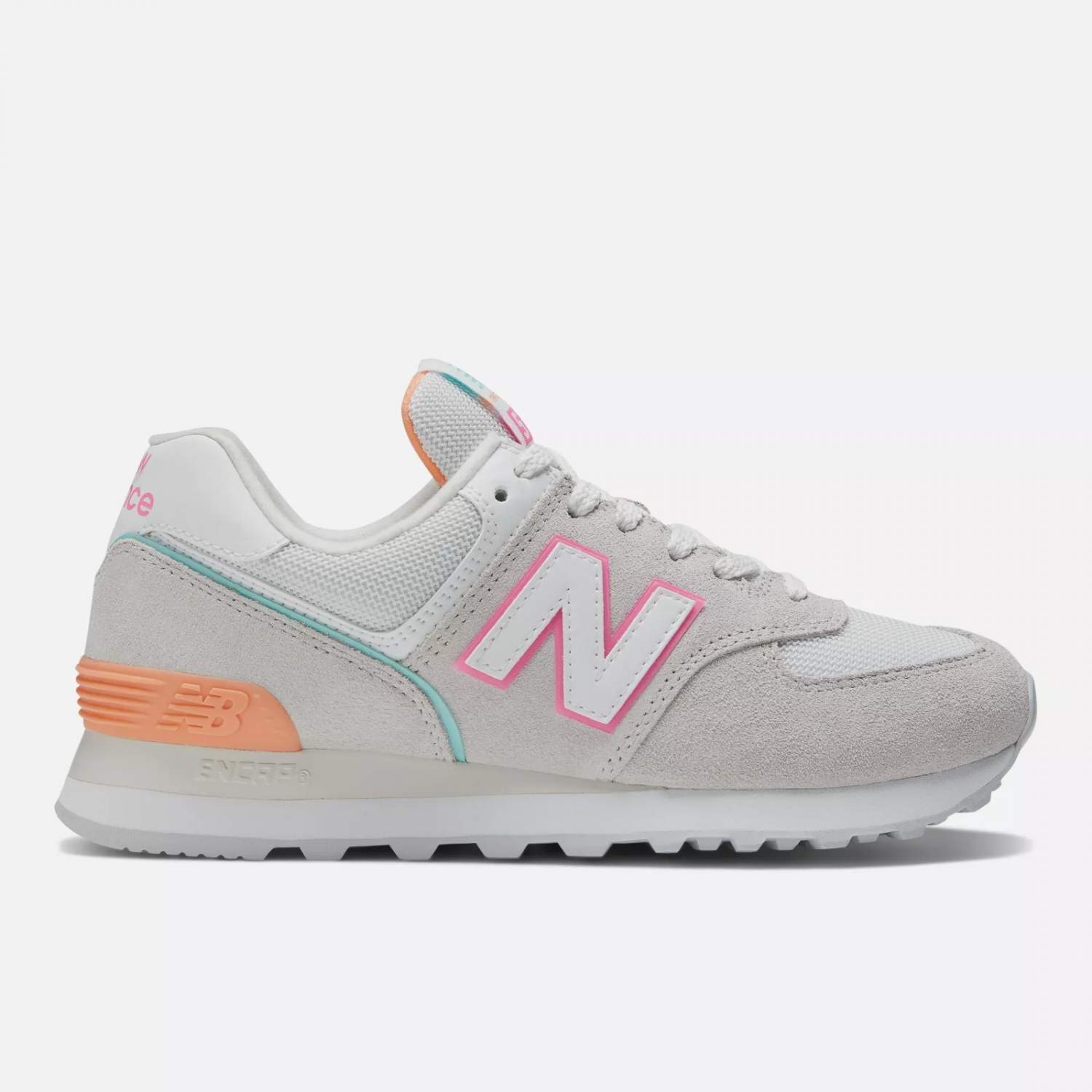 New balance 574 pink grey online