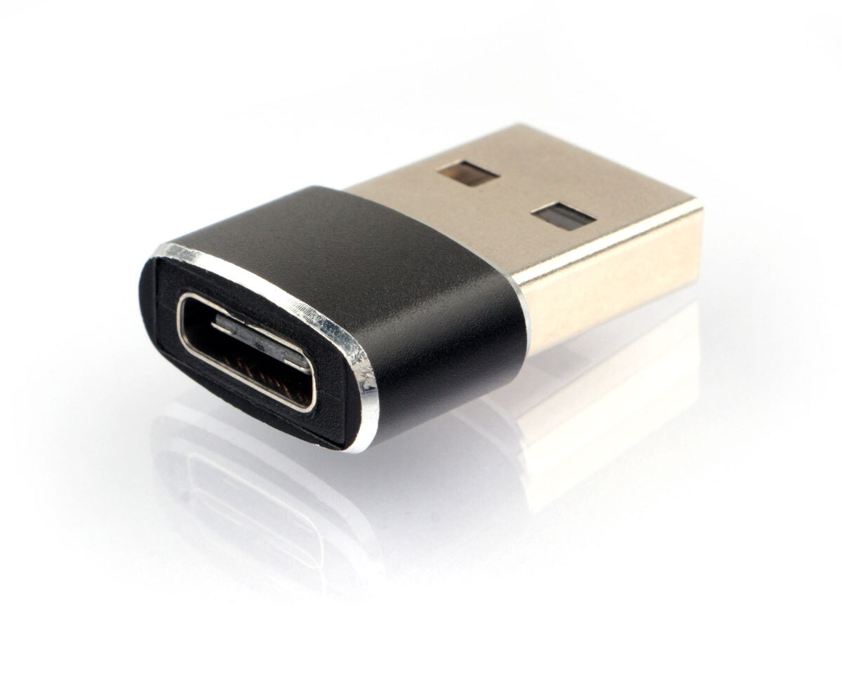 Переходник Cablexpert USB Type-C-USB A вилка-розетка м (A-USB2-AMCF-02_),  купить в Москве, цены в интернет-магазинах на Мегамаркет