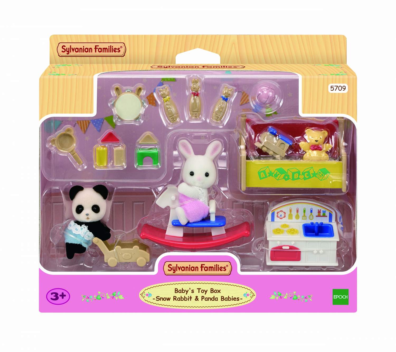 Купить набор Sylvanian Families Детская игровая комната с малыши Пандой и  Снежным кроликом 5709, цены на Мегамаркет