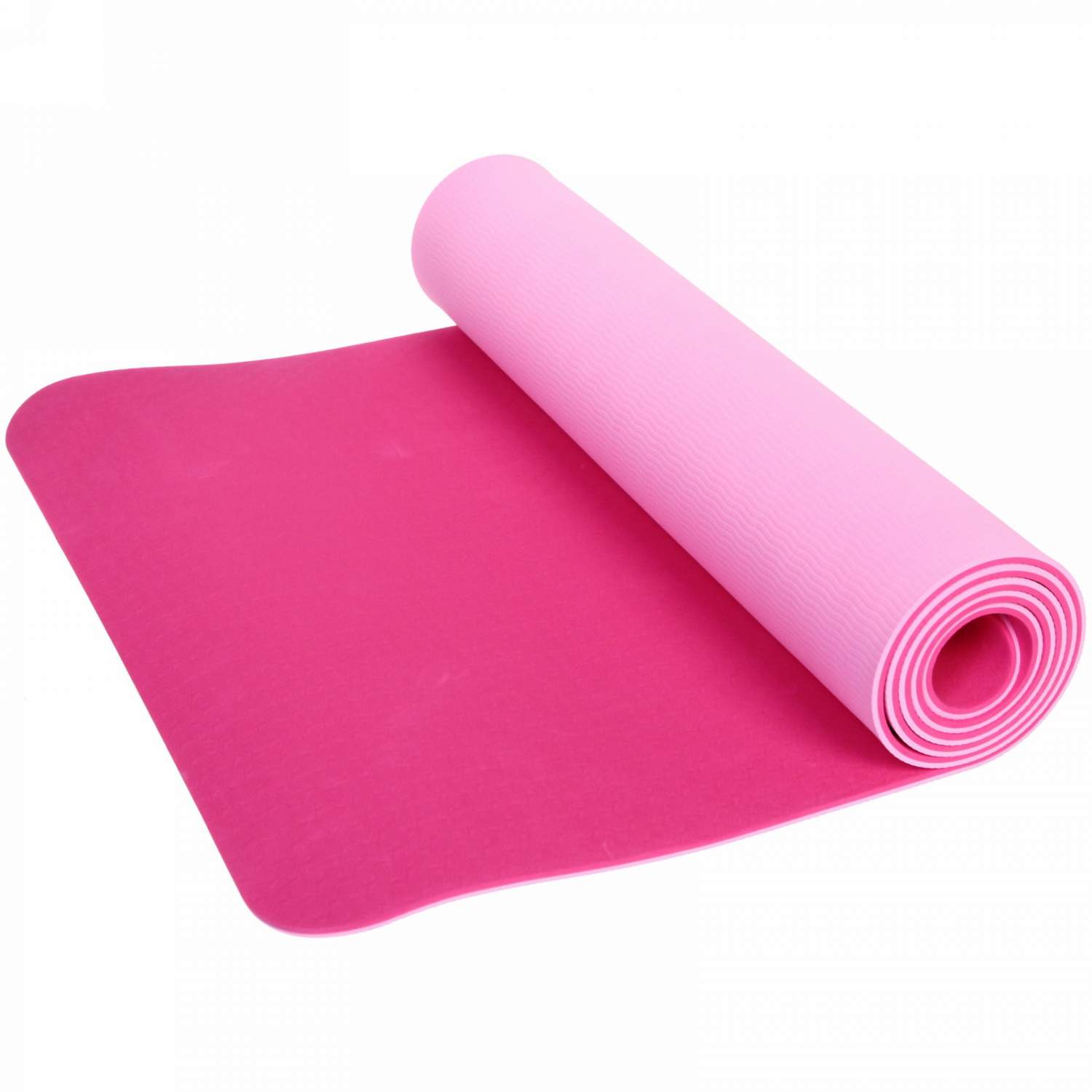 Коврик для йоги и фитнеса нескользящий
