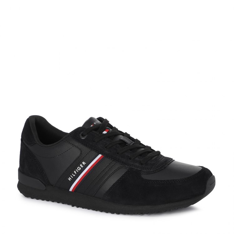 Кроссовки мужские Tommy Hilfiger FM0FM03743 черные 40 EU - описание и фото  на sbermegamarket.ru