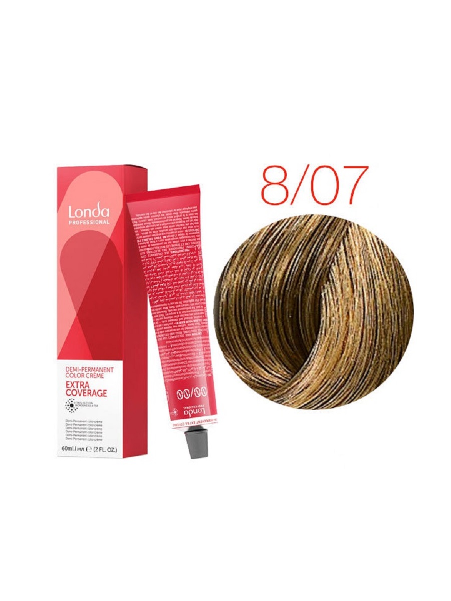 Купить деми-перманентная краска Londa Professional DEMI-PERMANENT Color  Creme EXTRA COVERAGE 8/07, цены на Мегамаркет | Артикул: 100030454572