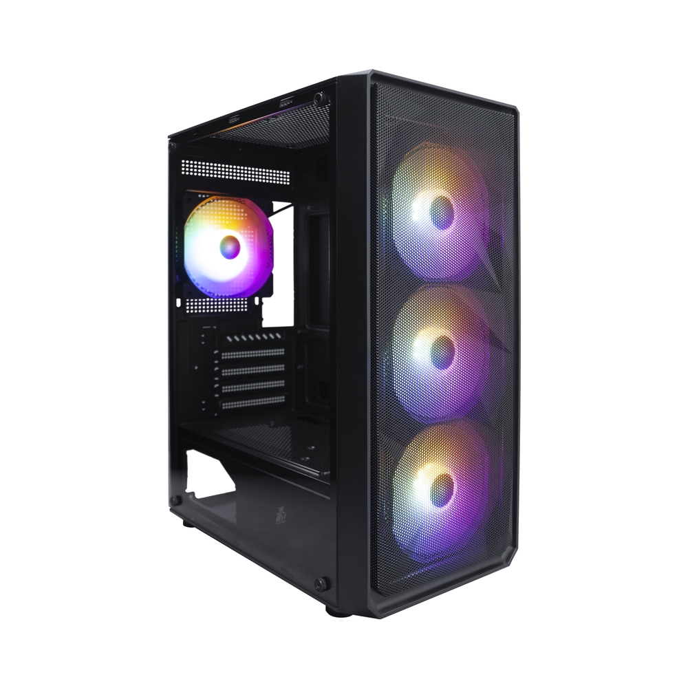 Корпус 1STPLAYER FD3-M Black mATX FD3-M-BK-4F1, купить в Москве, цены в ...