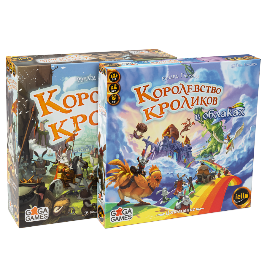 Gaga Games Серия игр Королевство Кроликов - купить настольная игра Gaga  Games Королевство Кроликов Комплект База + В облаках, цены в Москве на  Мегамаркет