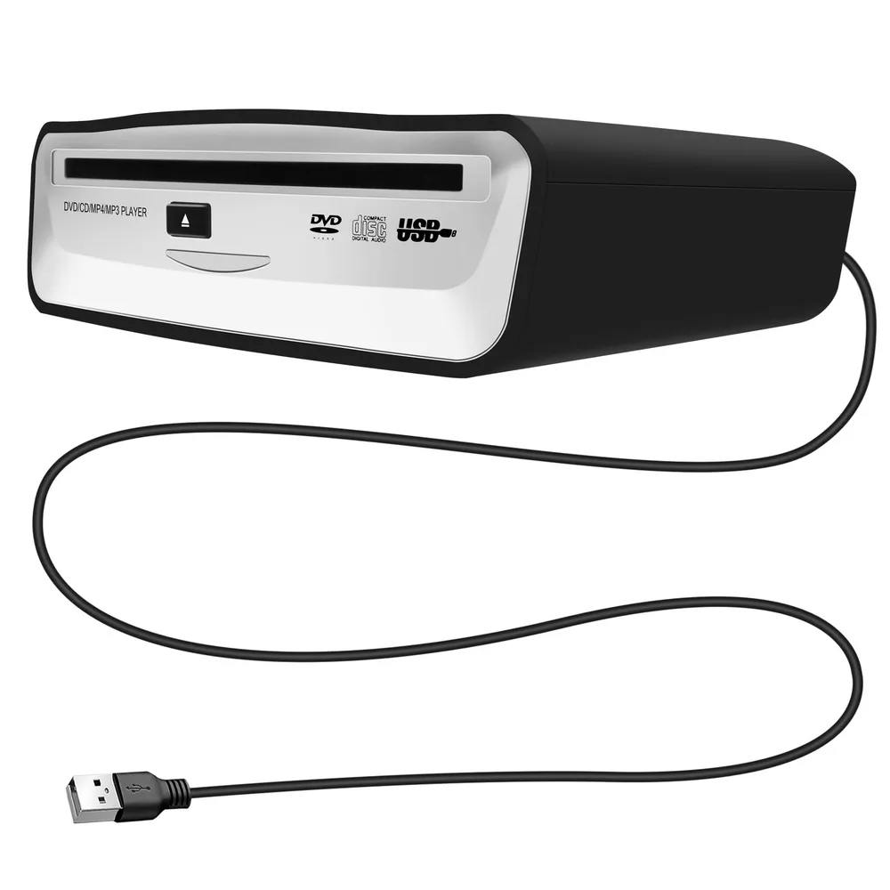 Интерфейс USB 2.0 Автомобильный радиоприемник CD/ DVD Dish Box Плеер Внешняя  стереосистема – купить в Москве, цены в интернет-магазинах на Мегамаркет