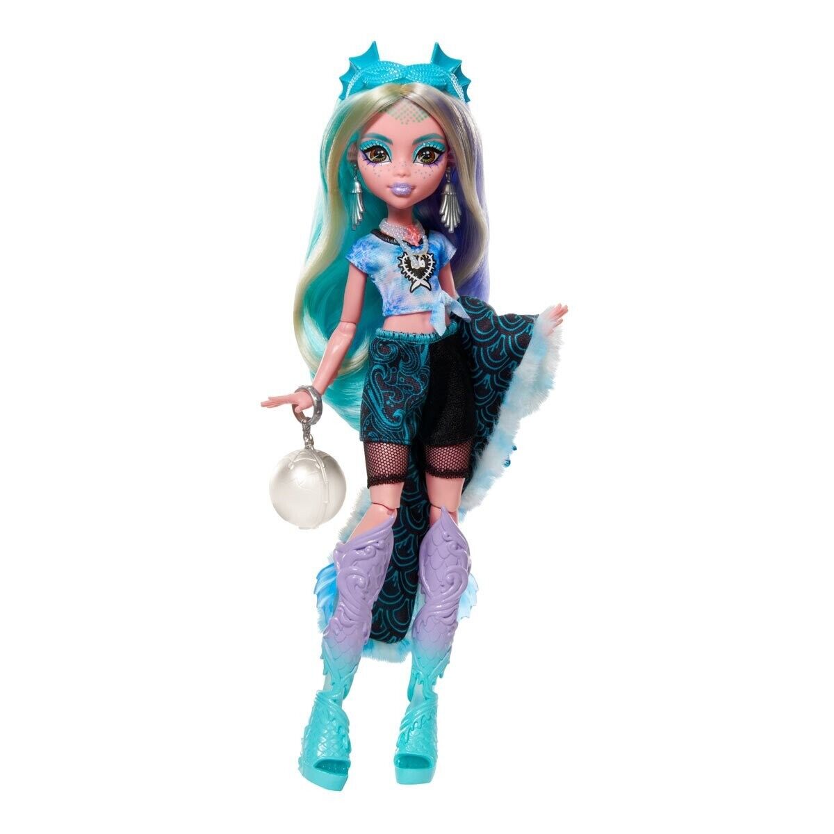 Купить кукла Monster High Lagoona Blue с аксессуарами, HNF77, цены на  Мегамаркет