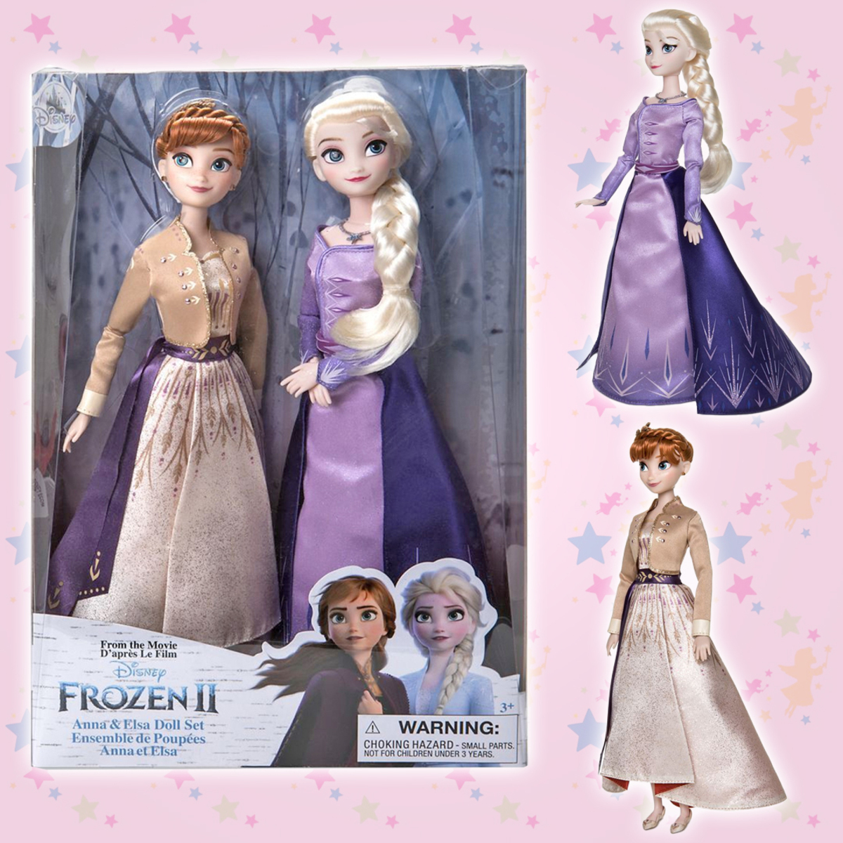 Купить кукла Disney Frozen Эльза и Анна Холодное сердце 2, USA, цены на  Мегамаркет | Артикул: 600015438455