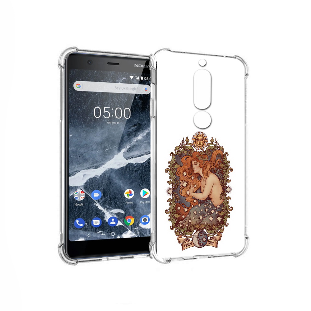 Чехол MyPads Tocco для Nokia 5.1 звездная девушка абстракция  (PT114144.121.351), купить в Москве, цены в интернет-магазинах на Мегамаркет