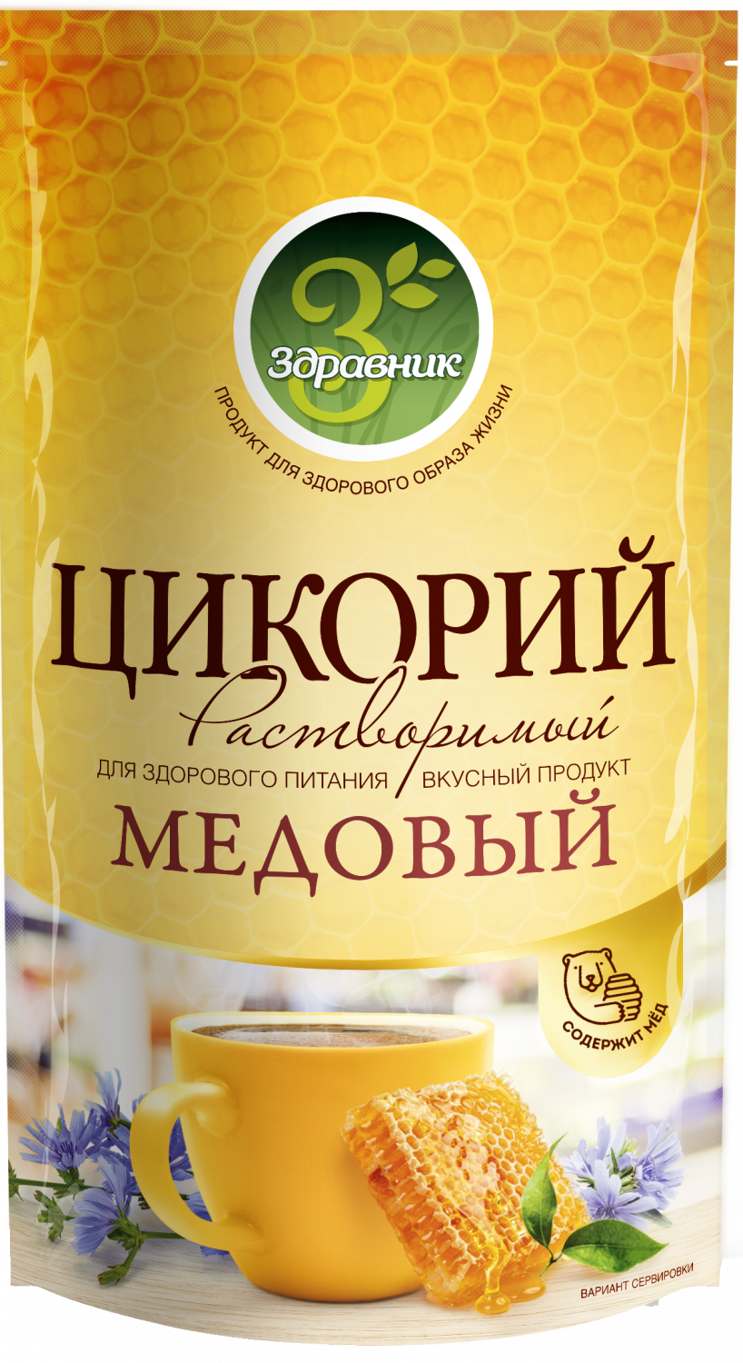 Цикорий Здравник Медовый растворимый, 85 г - отзывы покупателей на  маркетплейсе Мегамаркет | Артикул: 100029312814