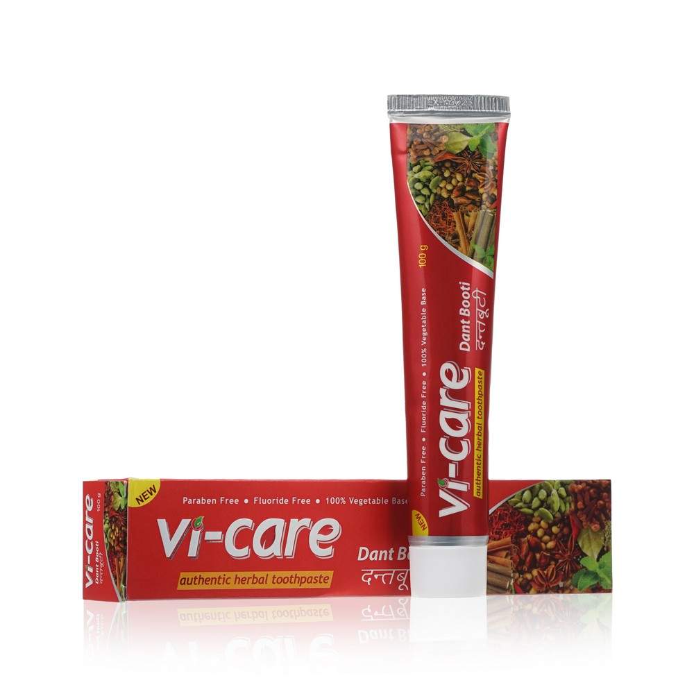 Зубная паста Vi-care Dant Booti Herbal 100г - отзывы покупателей на  Мегамаркет | зубные пасты 3140980