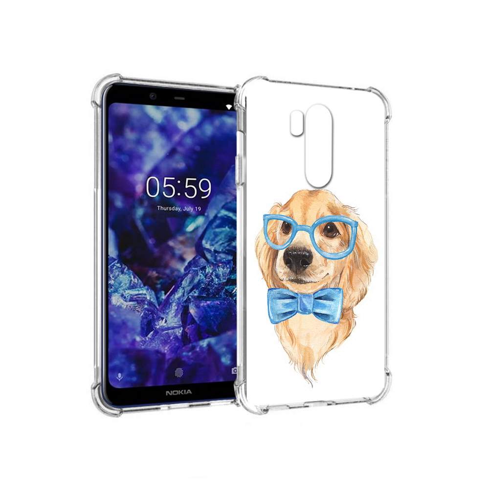 Чехол MyPads Tocco для Nokia X7 Собака интеллигент (PT123767.122.159),  купить в Москве, цены в интернет-магазинах на Мегамаркет