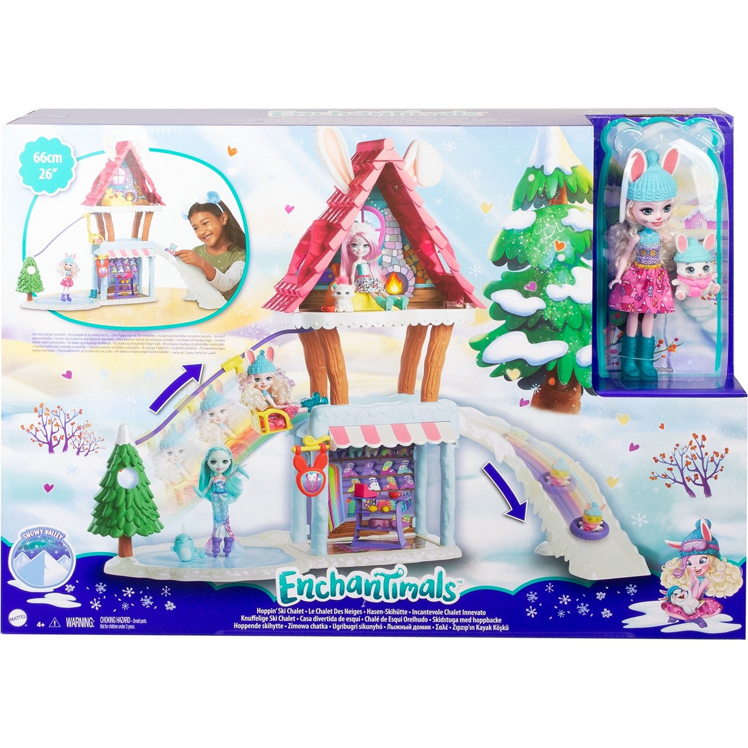 Отзывы о кукла Enchantimals Зимнее шале в горах Mattel GJX50 - отзывы  покупателей на Мегамаркет | куклы GJX50 - 600006822900