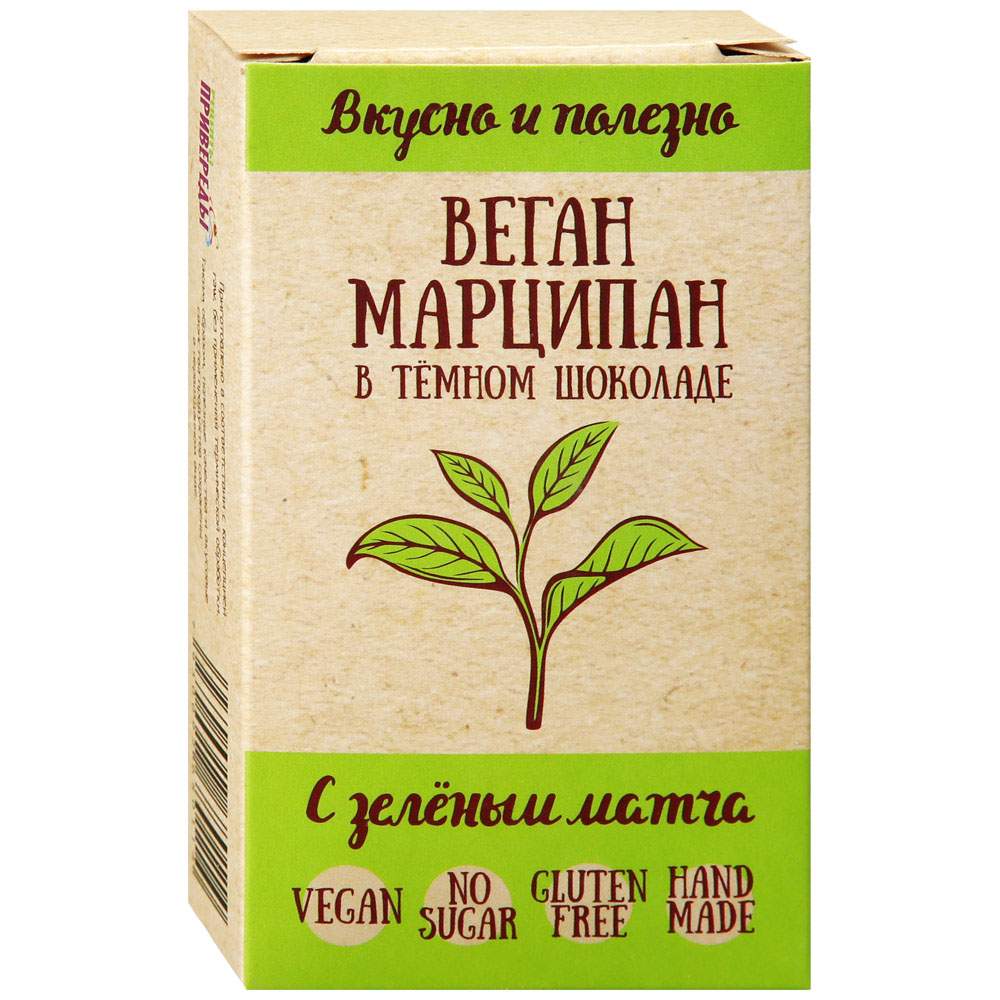 Марципан Рецепты Привереды с зеленым матча, в темном шоколаде, 100 г –  купить в Москве, цены в интернет-магазинах на Мегамаркет