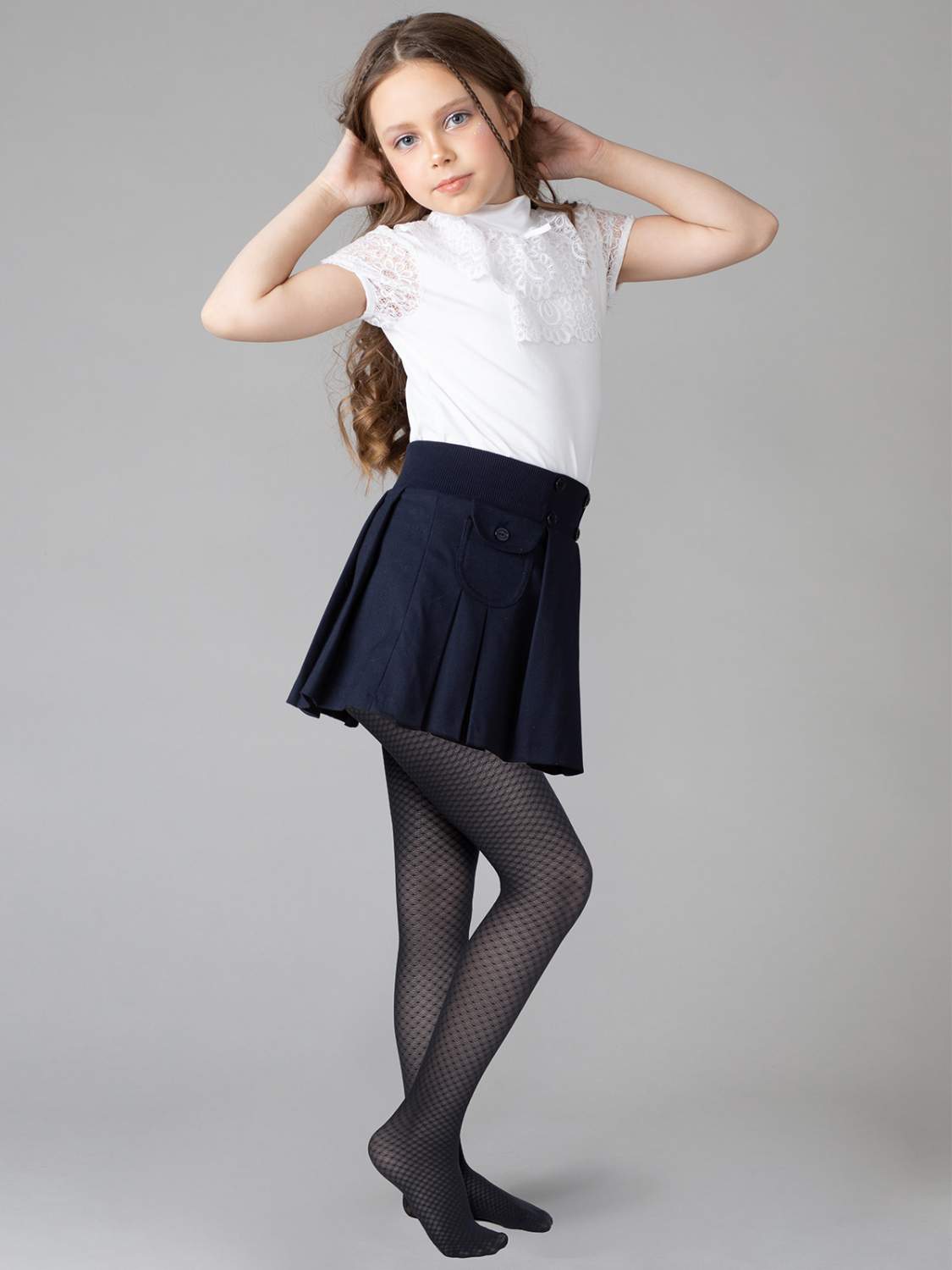 школьницы  в калготках Колготки детские Giulia NANCY 02, черный, 128 – купить в Москве, цены в  интернет-магазинах на Мегамаркет