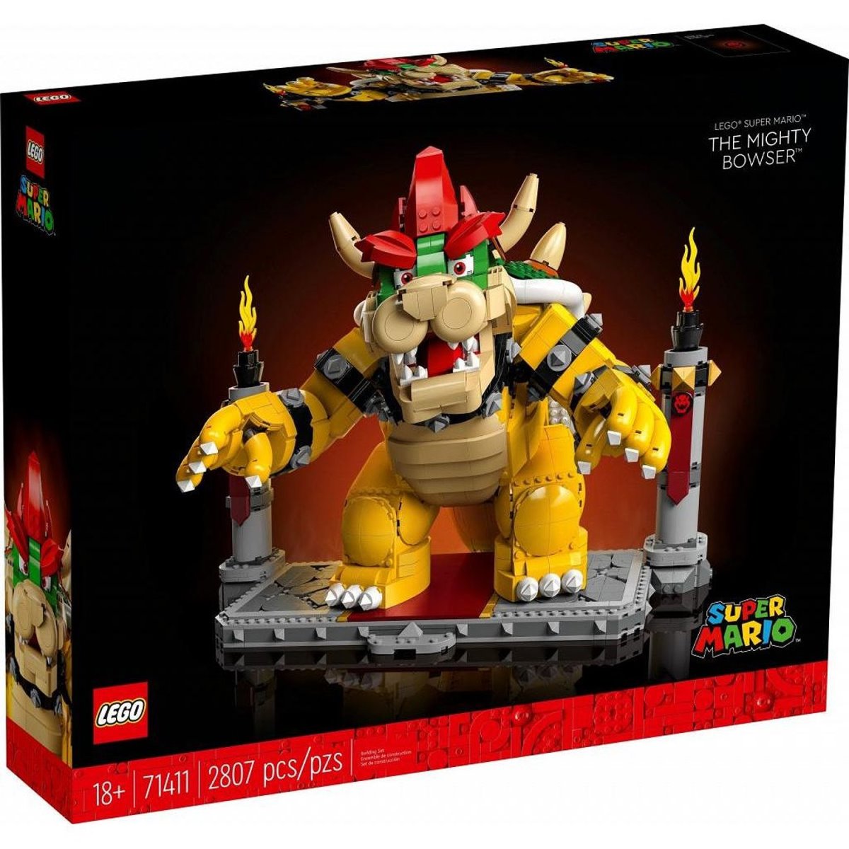 Купить конструктор LEGO Super Mario 71411 Могучий Боузер, 2807 деталей,  цены на Мегамаркет | Артикул: 600009967990