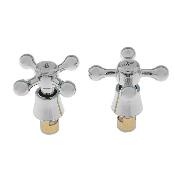 Маховик Accoona AH76-2, с кран-буксой, блистер, хром, комплект 2 шт ...