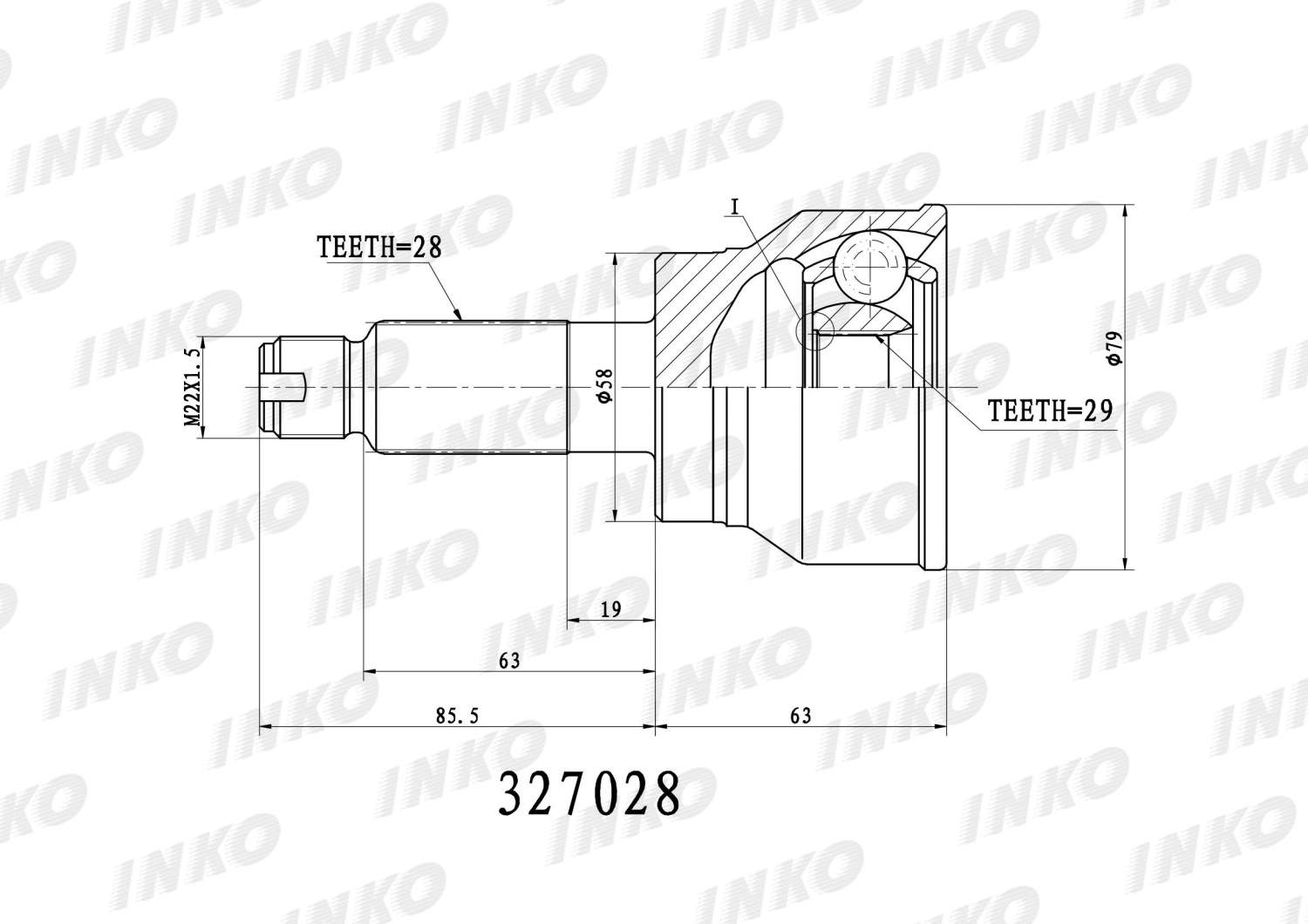 Шрус внешний 30/32 Inko 310042. Inko 301005 шрус внешний 33/30. Шрус внешний 30/30 Inko 329183. Шрус внешний 33/22 Inko 321056.