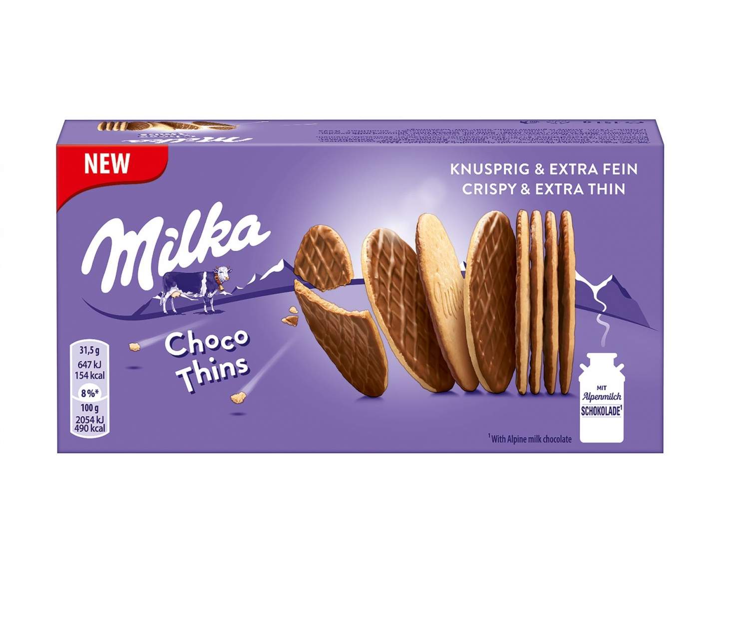 Печенье Milka Choco Thins 151г – купить в Москве, цены в интернет-магазинах  на Мегамаркет