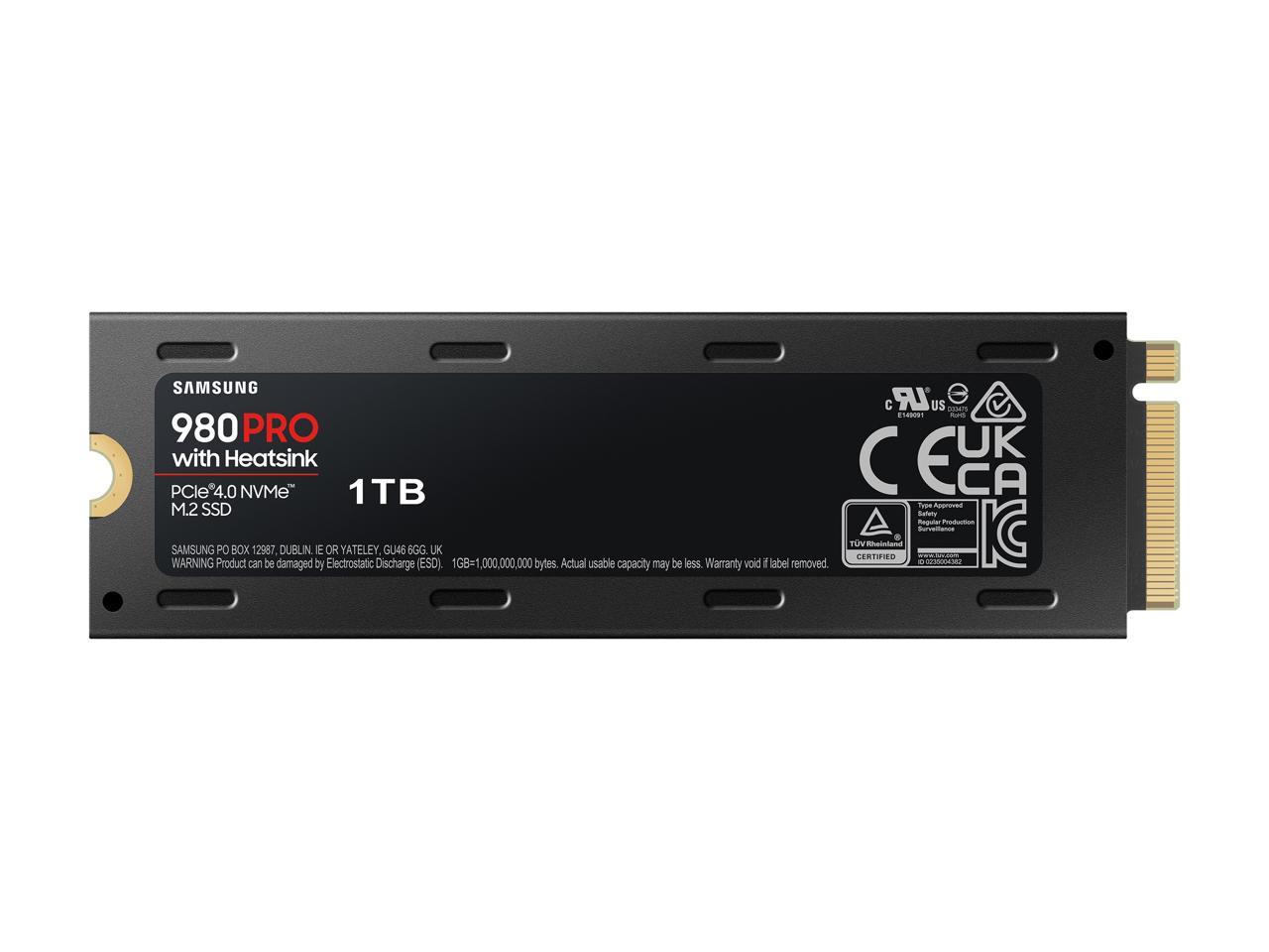 SSD накопитель Samsung 980 PRO M.2 2280 1 ТБ MZ-V8P1T0CW с радиатором  подходит для PS5 - отзывы покупателей на Мегамаркет | 600006165744