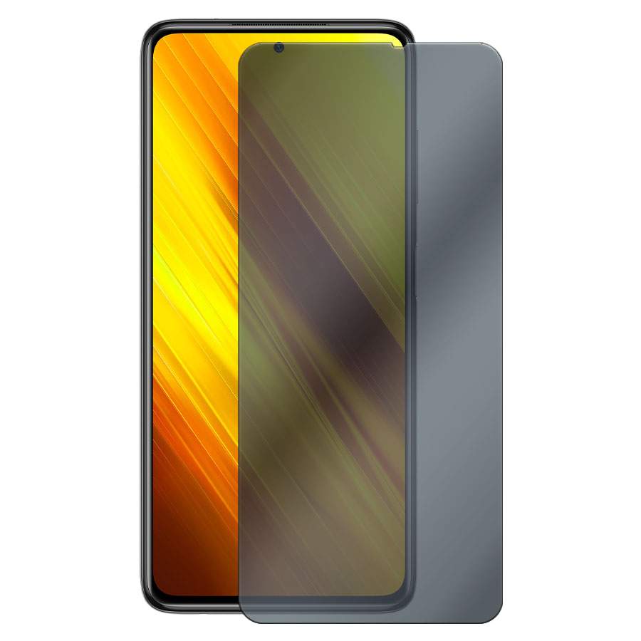 Стекло защитное гибридное Антишпион Krutoff для Xiaomi Poco X3/ X3 Pro,  купить в Москве, цены в интернет-магазинах на Мегамаркет